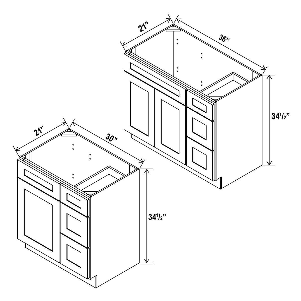 Kitchen Sink Base Cabinets, image size:1200x1200